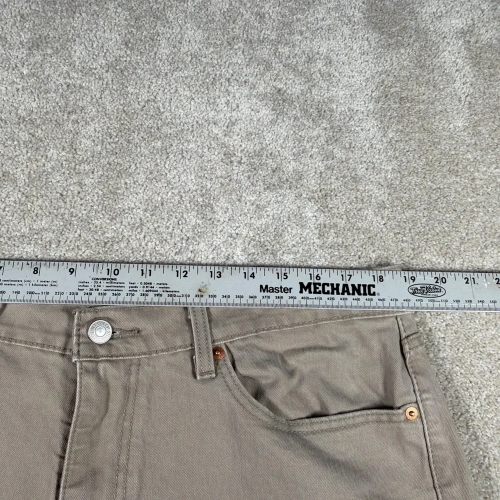 Levis Mens 505 Straight Leg Light Brown‎ Jeans 38 X 32 (FITS 37 X 31) Stretch
